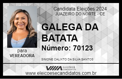 Candidato GALEGA DA BATATA 2024 - JUAZEIRO DO NORTE - Eleições