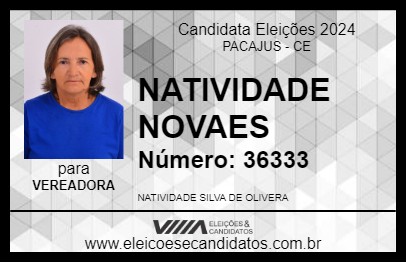 Candidato NATIVIDADE NOVAES 2024 - PACAJUS - Eleições