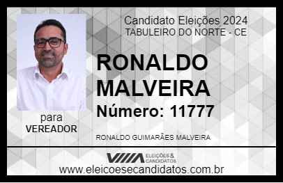 Candidato RONALDO MALVEIRA 2024 - TABULEIRO DO NORTE - Eleições