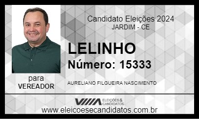 Candidato LELINHO 2024 - JARDIM - Eleições