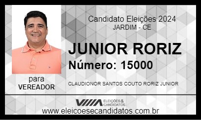 Candidato JUNIOR RORIZ  2024 - JARDIM - Eleições