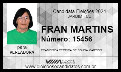 Candidato FRAN MARTINS 2024 - JARDIM - Eleições