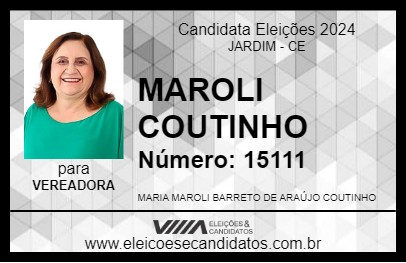 Candidato MAROLI COUTINHO  2024 - JARDIM - Eleições