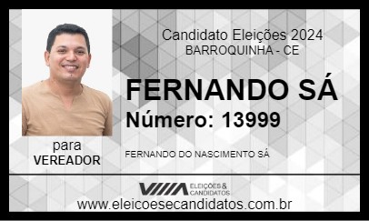 Candidato FERNANDO SÁ 2024 - BARROQUINHA - Eleições