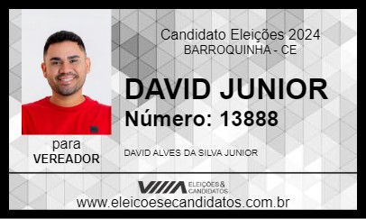 Candidato DAVID JUNIOR 2024 - BARROQUINHA - Eleições