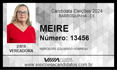 Candidato MEIRE 2024 - BARROQUINHA - Eleições