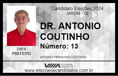 Candidato DR. ANTONIO COUTINHO 2024 - JARDIM - Eleições