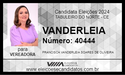 Candidato VANDERLEIA 2024 - TABULEIRO DO NORTE - Eleições