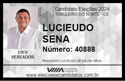 Candidato LUCIEUDO SENA 2024 - TABULEIRO DO NORTE - Eleições