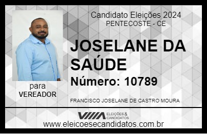 Candidato JOSELANE DA SAÚDE 2024 - PENTECOSTE - Eleições