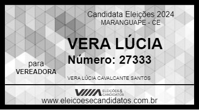 Candidato VERA LÚCIA 2024 - MARANGUAPE - Eleições