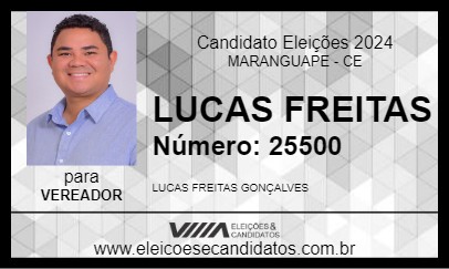 Candidato LUCAS FREITAS 2024 - MARANGUAPE - Eleições