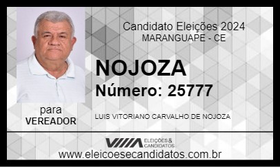 Candidato NOJOZA 2024 - MARANGUAPE - Eleições