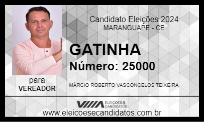 Candidato GATINHA 2024 - MARANGUAPE - Eleições