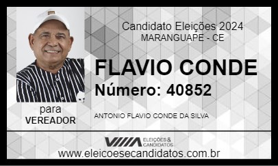 Candidato FLAVIO CONDE 2024 - MARANGUAPE - Eleições