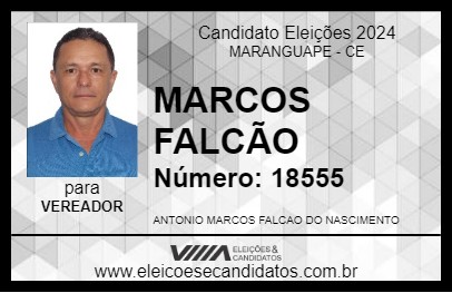 Candidato MARCOS FALCÃO 2024 - MARANGUAPE - Eleições