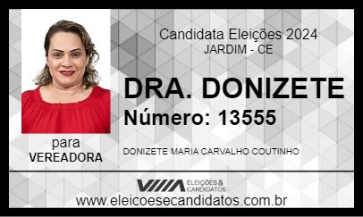 Candidato DRA. DONIZETE 2024 - JARDIM - Eleições