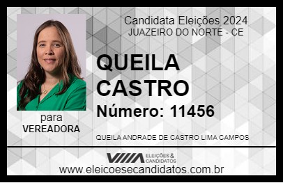 Candidato QUEILA CASTRO 2024 - JUAZEIRO DO NORTE - Eleições