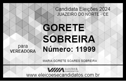 Candidato GORETE SOBREIRA 2024 - JUAZEIRO DO NORTE - Eleições