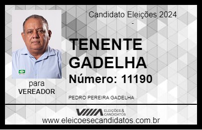 Candidato TENENTE GADELHA 2024 - JUAZEIRO DO NORTE - Eleições