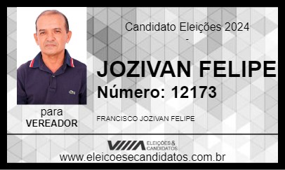 Candidato JOZIVAN FELIPE 2024 - IGUATU - Eleições