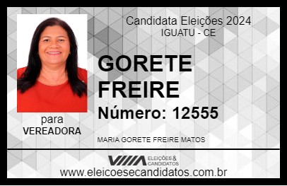 Candidato GORETE FREIRE 2024 - IGUATU - Eleições