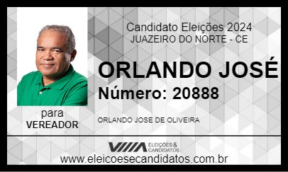 Candidato ORLANDO JOSÉ 2024 - JUAZEIRO DO NORTE - Eleições