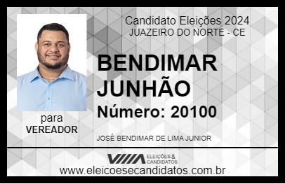 Candidato BENDIMAR JUNHÃO 2024 - JUAZEIRO DO NORTE - Eleições