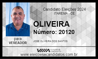 Candidato OLIVEIRA  2024 - ITAREMA - Eleições