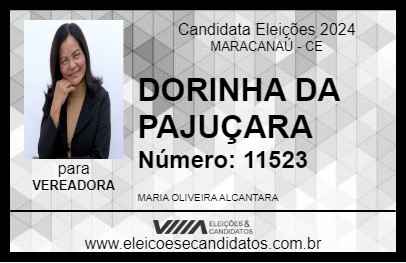 Candidato DORINHA DA PAJUÇARA 2024 - MARACANAÚ - Eleições