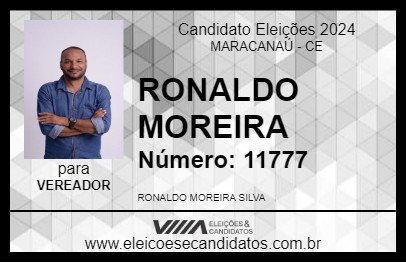 Candidato RONALDO MOREIRA 2024 - MARACANAÚ - Eleições