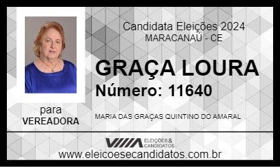 Candidato GRAÇA LOURA 2024 - MARACANAÚ - Eleições