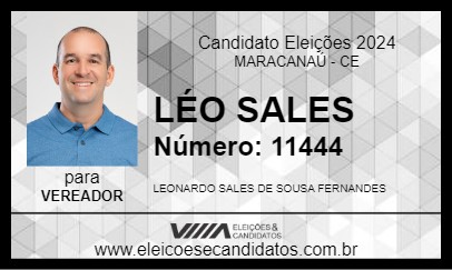 Candidato LÉO SALES 2024 - MARACANAÚ - Eleições