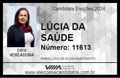 Candidato LÚCIA DA SAÚDE 2024 - MARACANAÚ - Eleições