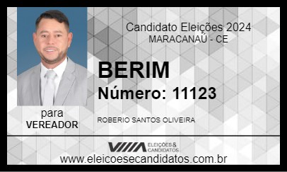 Candidato BERIM 2024 - MARACANAÚ - Eleições