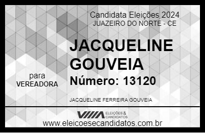 Candidato JACQUELINE GOUVEIA 2024 - JUAZEIRO DO NORTE - Eleições