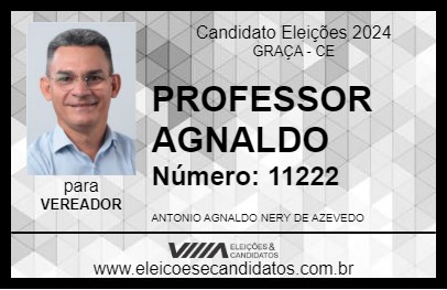 Candidato PROFESSOR AGNALDO 2024 - GRAÇA - Eleições