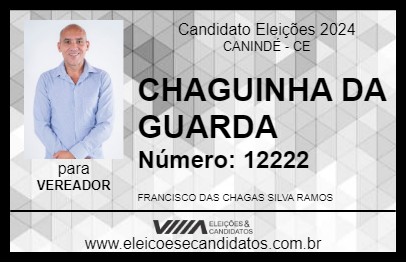 Candidato CHAGUINHA DA GUARDA 2024 - CANINDÉ - Eleições