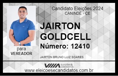 Candidato JAIRTON GOLDCELL 2024 - CANINDÉ - Eleições