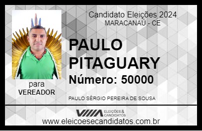 Candidato PAULO PITAGUARY 2024 - MARACANAÚ - Eleições