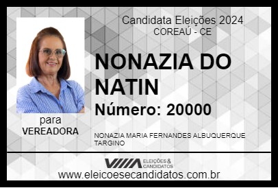 Candidato NONAZIA DO NATIN 2024 - COREAÚ - Eleições