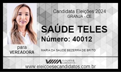 Candidato SAÚDE TELES 2024 - GRANJA - Eleições