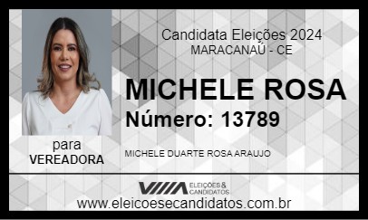 Candidato MICHELE ROSA 2024 - MARACANAÚ - Eleições