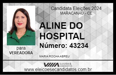 Candidato ALINE DO HOSPITAL 2024 - MARACANAÚ - Eleições