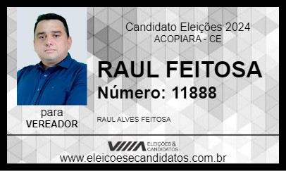 Candidato RAUL FEITOSA 2024 - ACOPIARA - Eleições