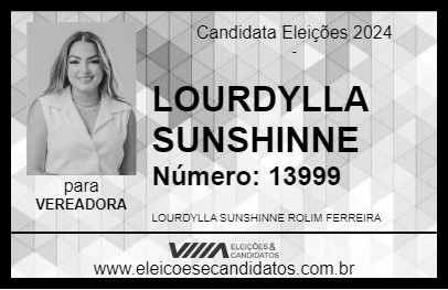 Candidato LOURDYLLA SUNSHINNE 2024 - QUIXADÁ - Eleições