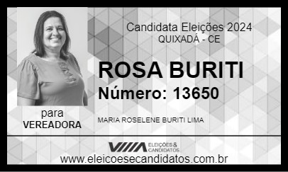 Candidato ROSA BURITI 2024 - QUIXADÁ - Eleições