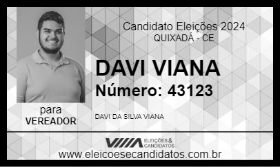 Candidato DAVI VIANA 2024 - QUIXADÁ - Eleições