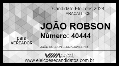 Candidato JOÃO ROBSON 2024 - ARACATI - Eleições