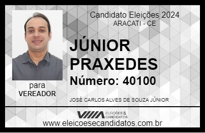 Candidato JÚNIOR PRAXEDES 2024 - ARACATI - Eleições